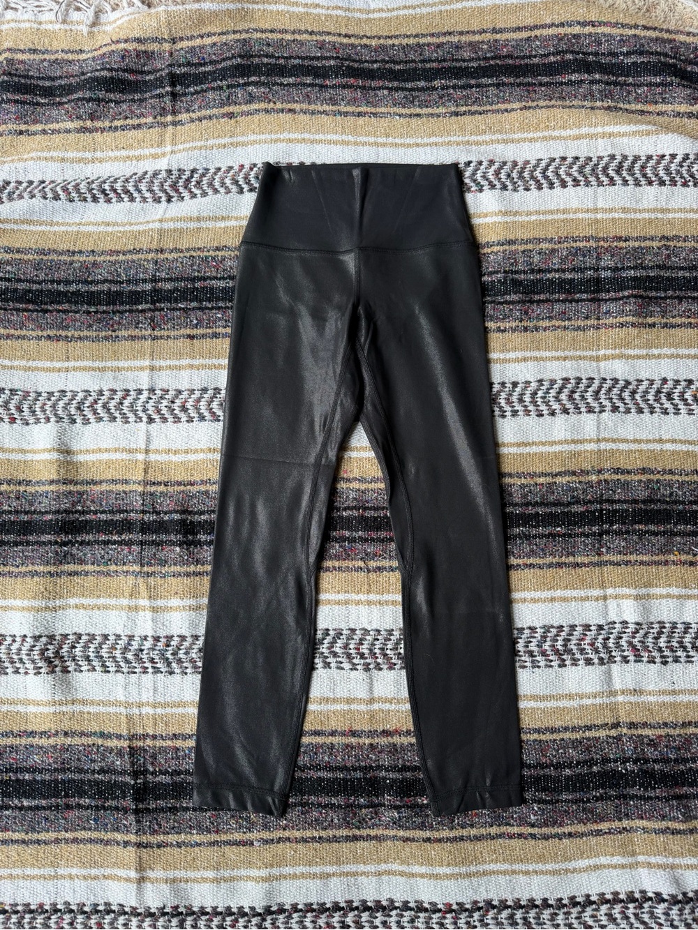 lululemon athletica Black Activewear Leggings with Logo Tag